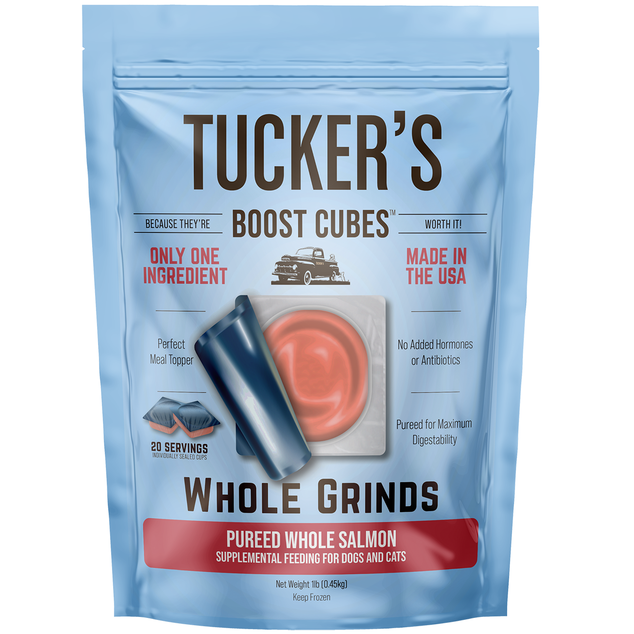 Pureed Whole Salmon – Tucker's Raw Frozen Food