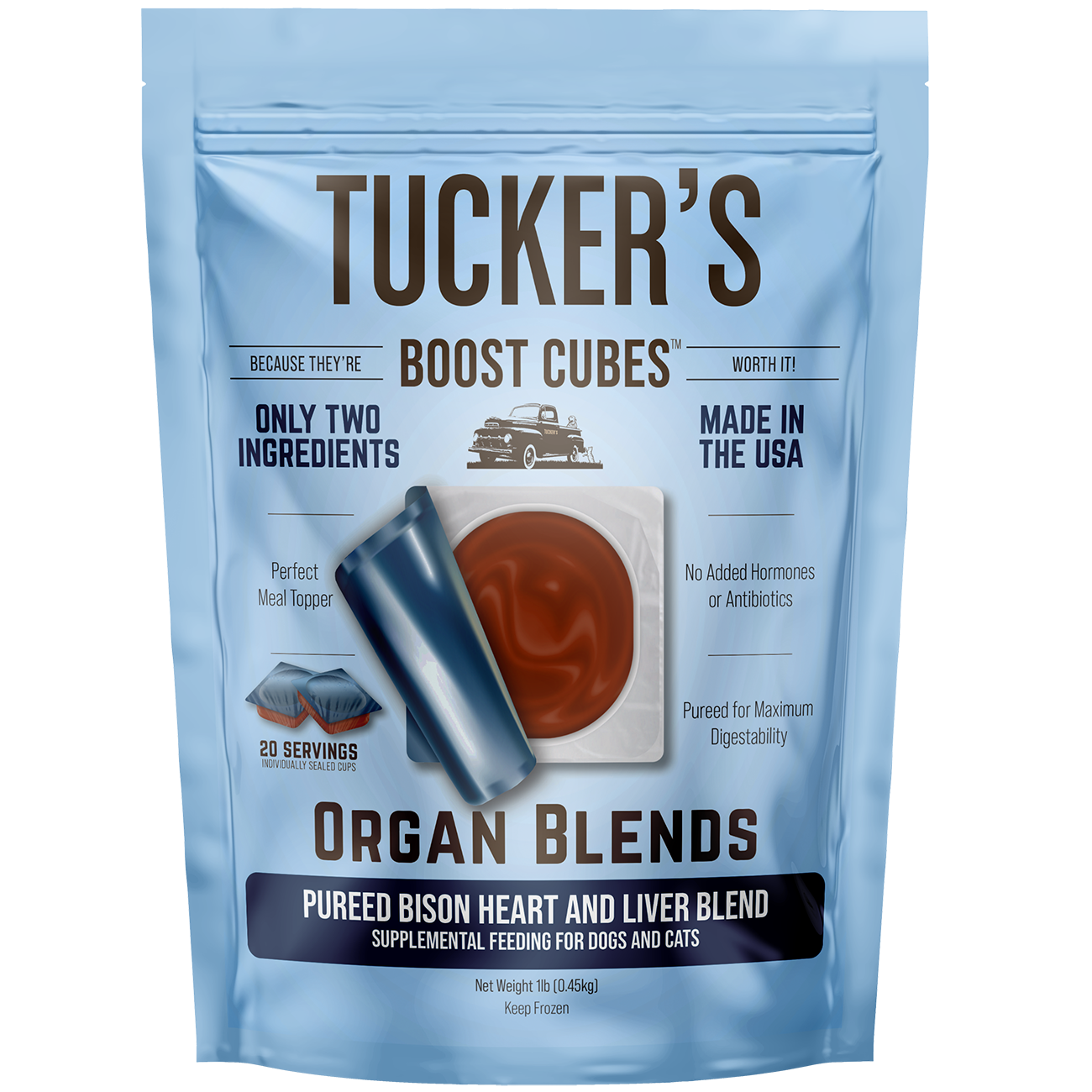 Pureed Bison Heart and Liver Blend